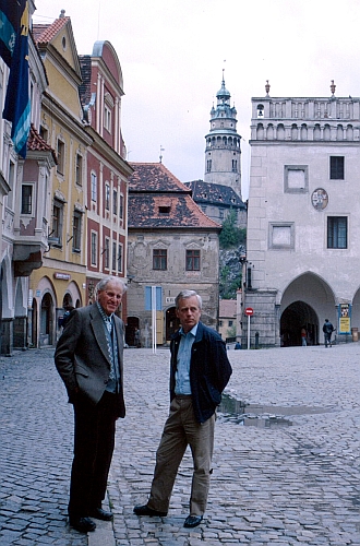 S Franzem Seidelem v Českém Krumlově v říjnu 1989