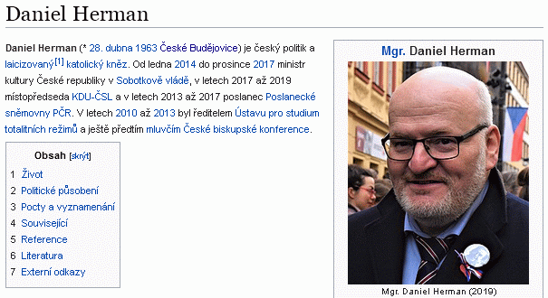 Jeho heslo ve Wikipedii (klikněte na náhled)
