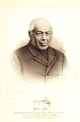 Ignaz Spiro na fotografii z ateliéru Josefa Seidela