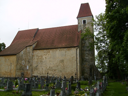 Kostel sv. Bartoloměje v Malontech v roce 2013 (viz i Wilhelm Richter a Johann Evangelist Mikolasch)