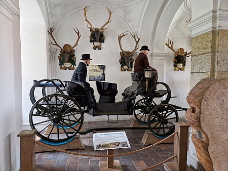 ... a záběry z expozice Muzea lesnictví, myslivosti a rybářství