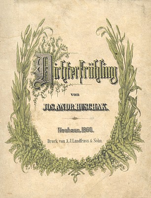 Obálka jindřichohradeckého Landfrasova vydání (1860)