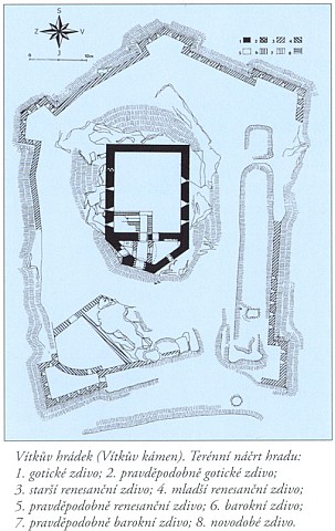 Vítkův Hrádek (Vítkův Kámen) - mapa