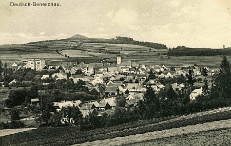 Benešov nad Černou na pohlednici Josefa Seidela z roku 1912