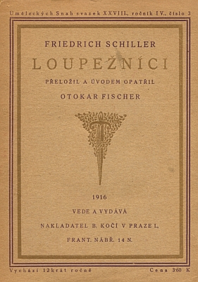 Odstavec z předmluvy Otokara Fischera k vlastnímu překladu Schillerových Loupežníků chce naznačit pojítka hry s Čechami a se Šumavou