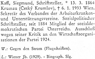 Jeho heslo v biografickém lexikonu k dějinám českých zemí