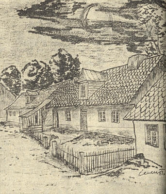 Rodný dům Kafkova otce Hermanna v části jihočeské obce Osek, zvané "Židovna" - Kafkův děd v tom domě měl "košer" řeznictví