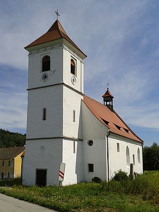 Kostel sv. Martina v Polné, kde byl oddán