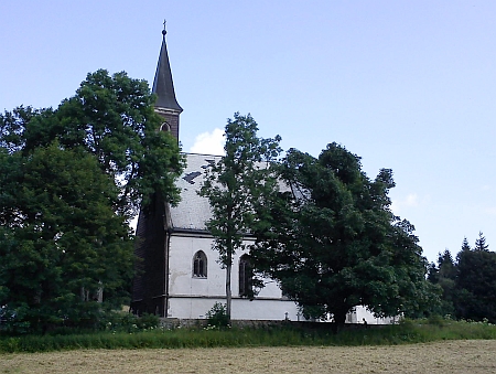 Kostel ve Svatém Tomáši na snímcích z roku 2011
