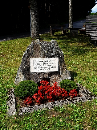 Pomník Josefa Steiningera u Hörleinsödt