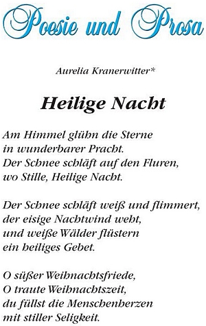 Její báseň v časopisu horonorakouských seniorů