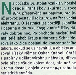 V článku Jiřího Bílka Tajemství Františkova je zmíněn i osud Jakoba Krause