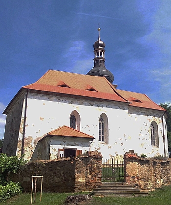 Kostel sv. Jiljí v Třebnici, kde byl pokřtěn