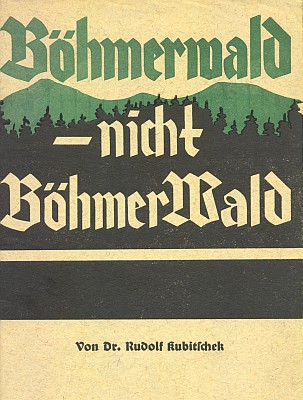 Obálka (1940) brožury, vydané u Steinbrenerů na obhajobu a vysvětlení samotného pojmu Böhmerwald, zachycuje hřeben Bobíku a Boubína v kresbě, jejímž autorem je Rudolf Marko