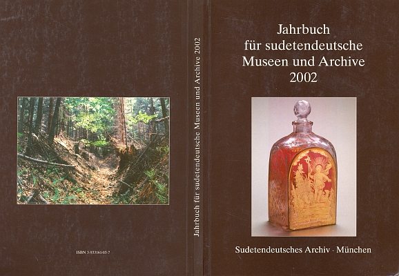 Obálka ročenky (2002, Sudetendeutsches Archiv München), v níž jeho studie o sudetoněmeckých lepidopterolozích vyšla