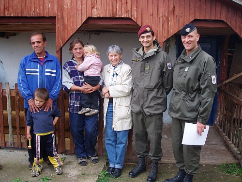 Na humanitární misi s bosenskou rodinou a s vojáky rakouského Bundesheeru