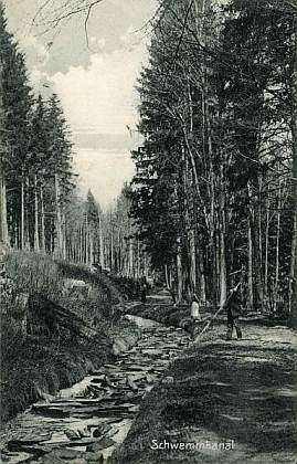 Plavení dřeva na Schwarzenberském kanále na pohlednicích Josefa Seidela z počátku 20. století