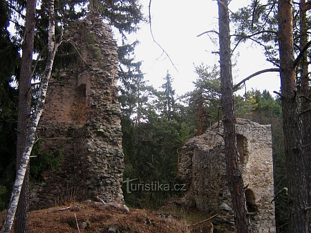 Zříceniny hradu Louzek