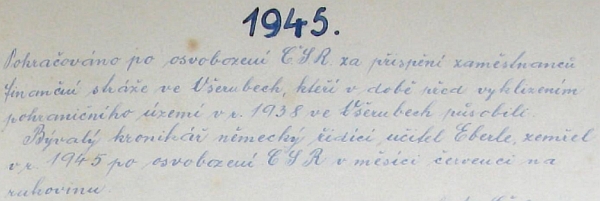 České pokračování všerubské kroniky se zprávou o jeho úmrtí s chybnou podobou příjmení