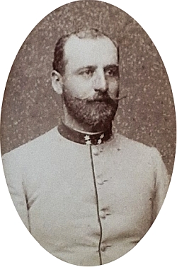 Učitelé Johann Söllner a Alfred Fürth, dva účastníci novoroční slavnosti v roce 1906, zde ovšem v mladším věku jako členové českobudějovického pěveckého spolku