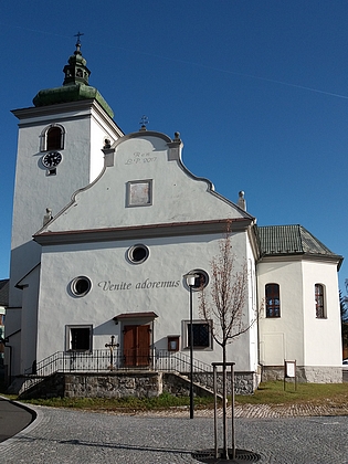 Kostel sv. Kateřiny ve Volarech po obnově z roku 2000