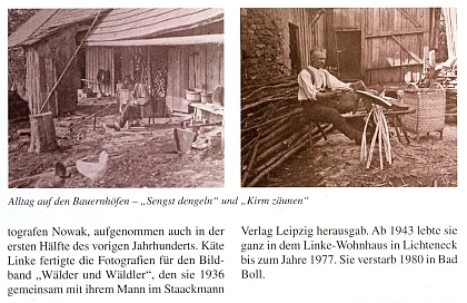 Článek o jeho ženě Käte v časopise Der Bayerwald (2009) s ukázkami její fotografické tvorby