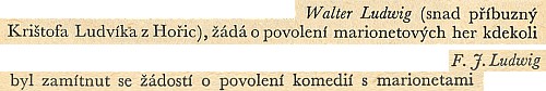 Několik řádků z Bartošovy knihy se jmény dalších dvou Ludwigů