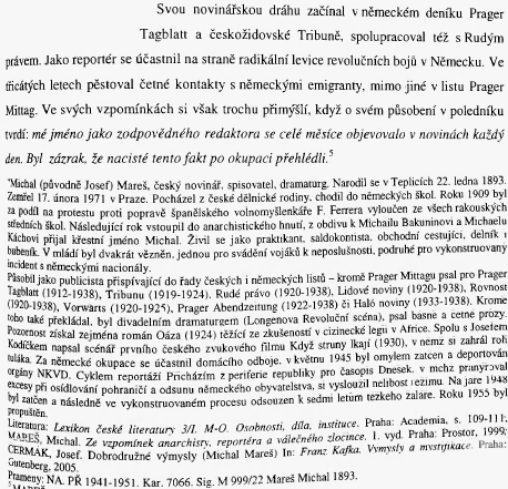 O něm v diplomové práci Alice Horáčkové na na Univerzitě Karlově z roku 2006