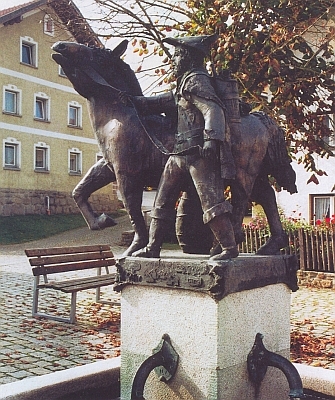 "Soumarská kašna" v jejím rodném Schiefwegu