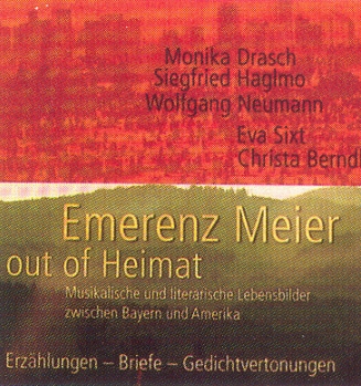 Obálka (2006) dvou kompaktních disků s nejnověji zhudebněnými básněmi autorky, psanými německy, ovšem už za jejího pobytu v USA (nakladatelství Morsak, Grafenau)