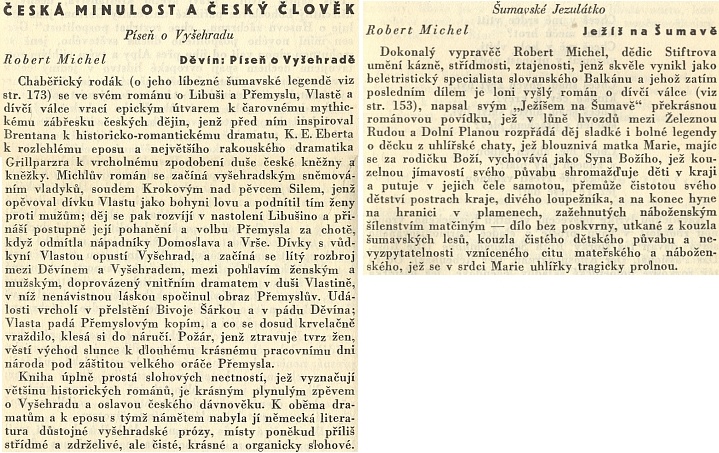 O jeho dvou hned knihách takto kladně referoval ve sborníku Co číst z literatur germánských (1935) Pavel Eisner