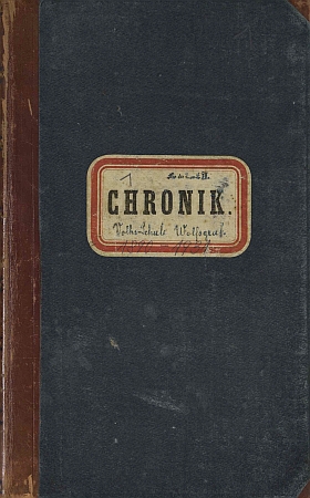 Vazba školní kroniky Vlčích Jam