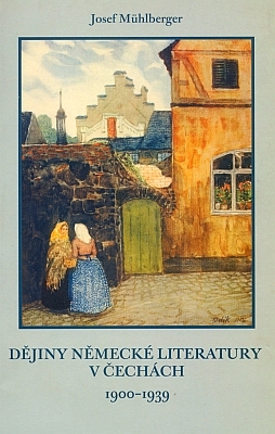 Obálka (2006) českého vydání (Albis international, Ústí nad Labem) jeho "Dějin německé literatury v Čechách 1900-1939", s akvarelem Emila Orlika