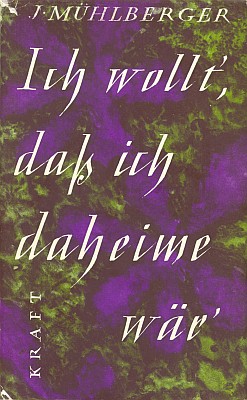 Obálka (1960) knihy, kterou vydalo nakladatelství Adam Kraft, Augsburg