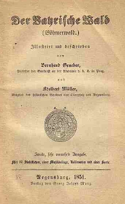 Titulní list pamětihodného díla (1851), které napsal spolu s Bernardem Grueberem