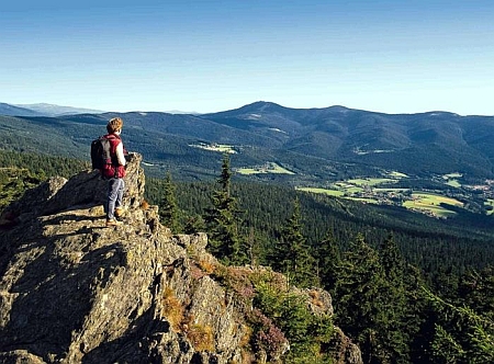 Pohled přes "Lamský kout" k hoře Javor