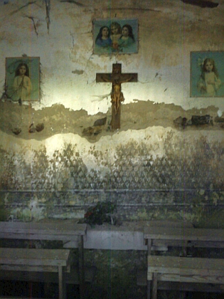 Kaple v Šebanově na snímcích z roku 2013...