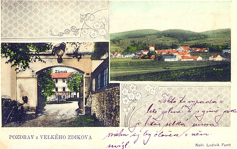 Zdíkov, pohlednice z doby kolem r. 1910