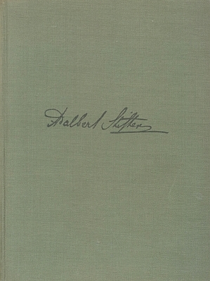 Obálka a vazba jeho knihy "Adalbert Stifter als Maler" (Verlag Anton Schroll, Wien, 1941)