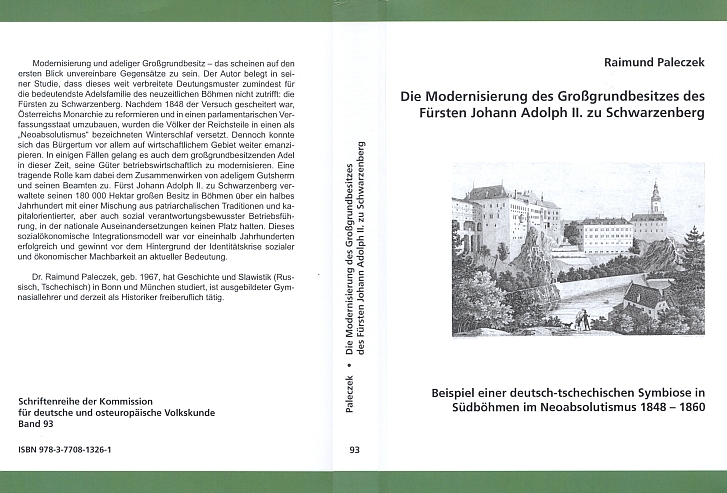 Obálka (2009) knižního vydání (nakladatelství Elwert v Marburgu) jeho doktorské disertace v ediční řadě komise pro německý a východoevropský národopis, provázeného předmluvou Karla Schwarzenberga, s Heberovou litografií Krumlova a v "šumavských" barvách