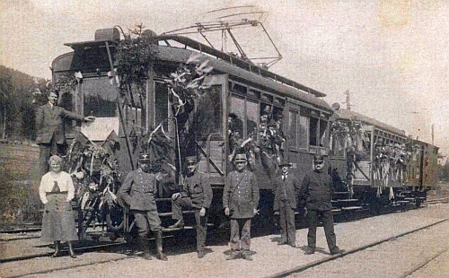 Elektrická lokálka z Vyššího Brodu, daná do provozu v prosinci 1911