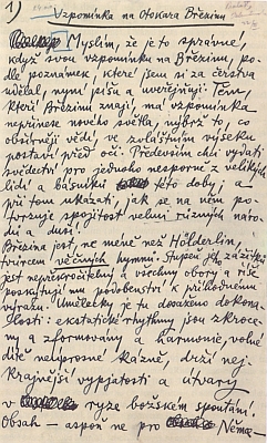 Titulní list (1936) českého překladu jeho textu o básníku Otokaru Březinovi a první strana tohoto přetlumočení, které pořídil Jakub Deml