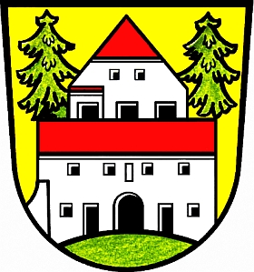 Znak za jeho života ještě samostatné obce Haus im Wald, kde je pochován