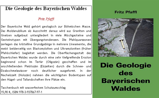 Jeho zásadní dílo vyšlo v roce 2008 nákladem Ohetaler Verlag a anotace ke knize připomíná
 hned první větou, že Bavorský les náleží geologicky k Českému masívu