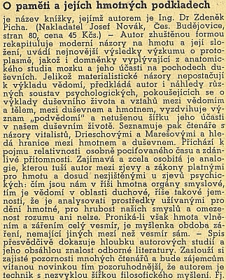 Obálka a anonce jeho knihy, která vyšla v Českých Budějovicích ještě před emigrací (1947, nakl. Josef Novák)