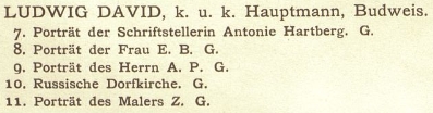 Na výstavě ve Vídni roku 1904 vystavoval českobudějovický fotograf Ludwig David dva potréty žen, v katalogu byl otištěn jen tento, máme tedy 50 % pravděpodobnost, že se díváme na její podobu
