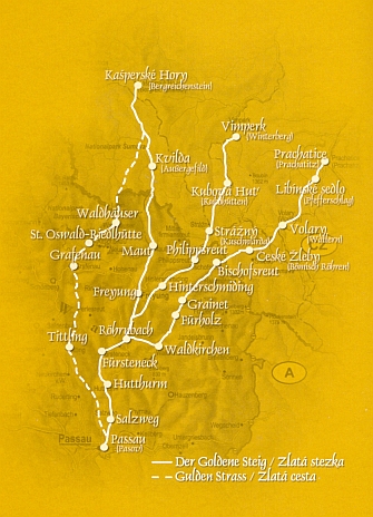 Zlatá stezka, tisíciletá spojnice Bavor, Rakous a Čech