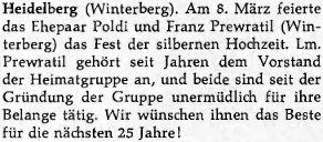 Gratulace ke stříbrné svatbě