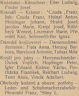 Franz Prewratil z těchto záznamů ve vimperském adresáři je jeho otec