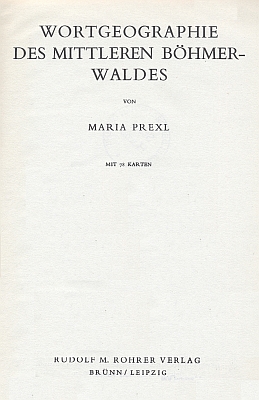 Titulní list její práce (Rudolf M. Rohrer Verlag Brno, 1939)